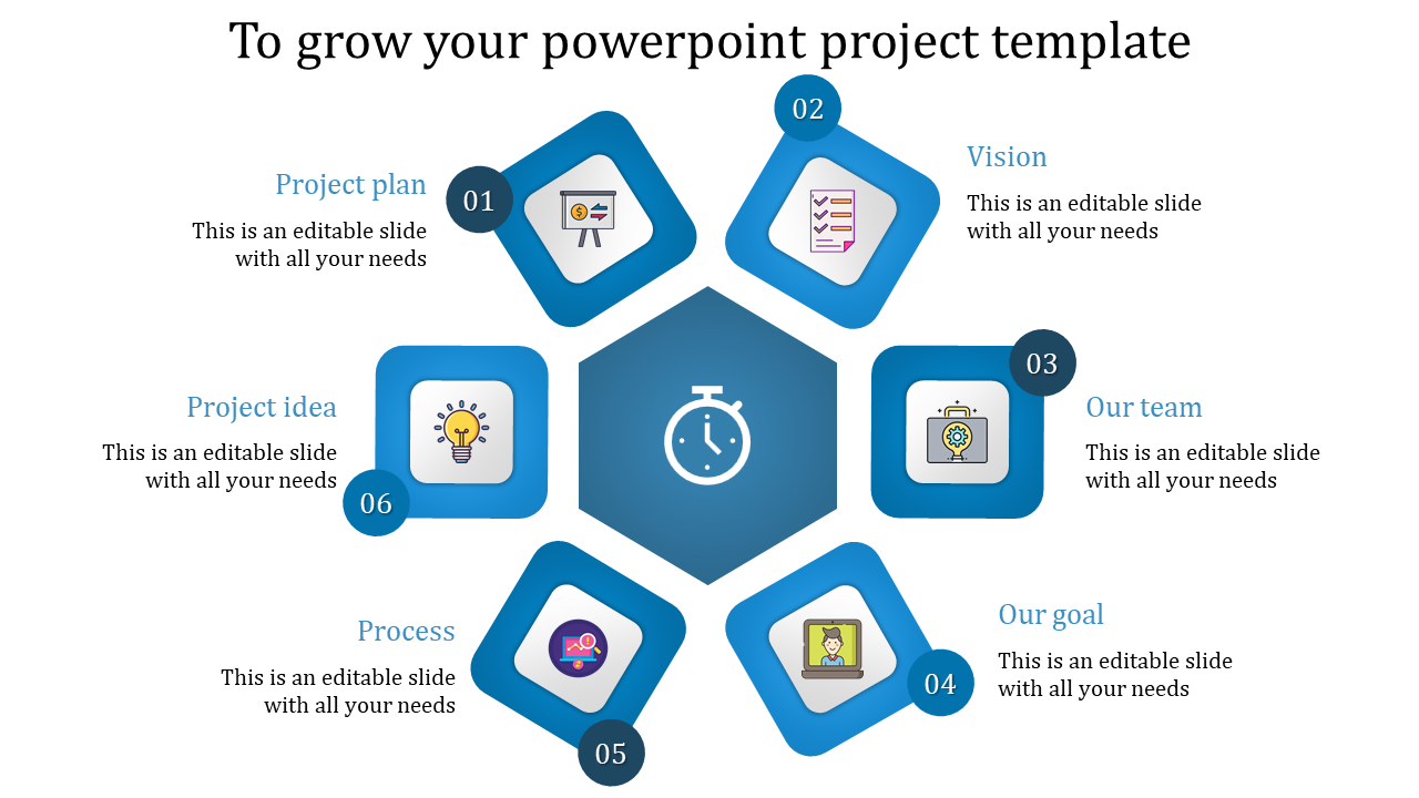 powerpoint project template-To Grow Your Powerpoint Project Template-6-blue